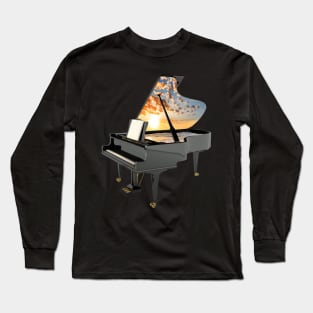 Piano Dreaming at the Beach Long Sleeve T-Shirt
